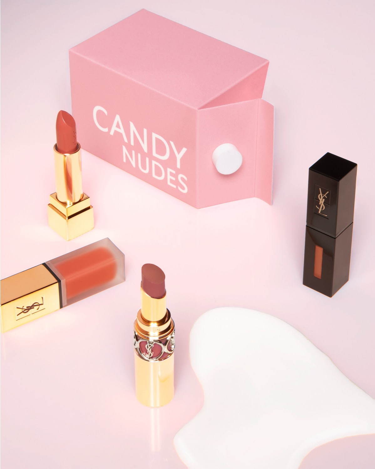 イヴ・サンローランの“ミルクティー色”リップ、マットルージュや艶