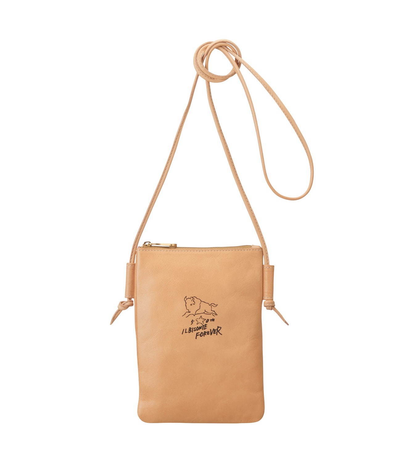 イル ビゾンテの日本限定サコッシュ＆ウォレット、デザイナーの手書き