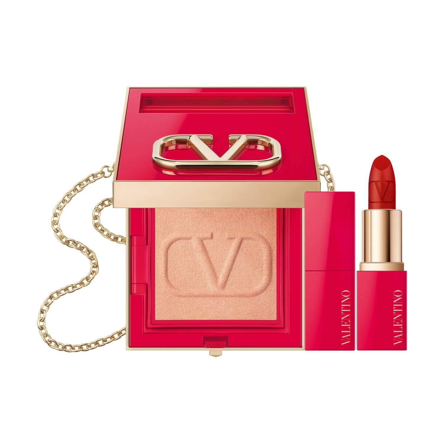 ヴァレンティノ ビューティ2022年夏コスメ、ミニリップに新色レッド