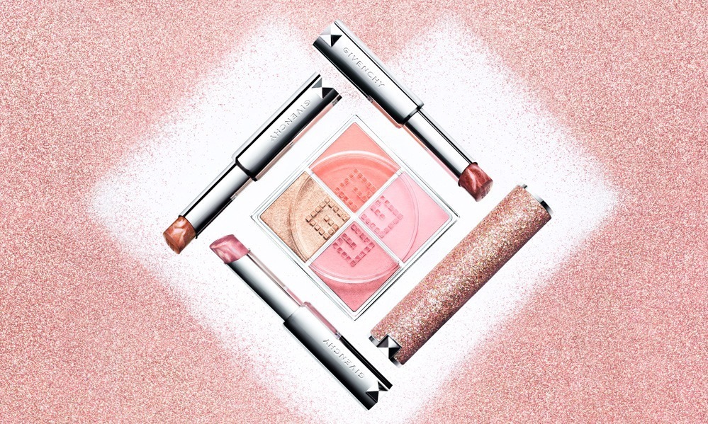 ジバンシイ22年春コスメ、煌めくグリッター色の“マーブル状リップ