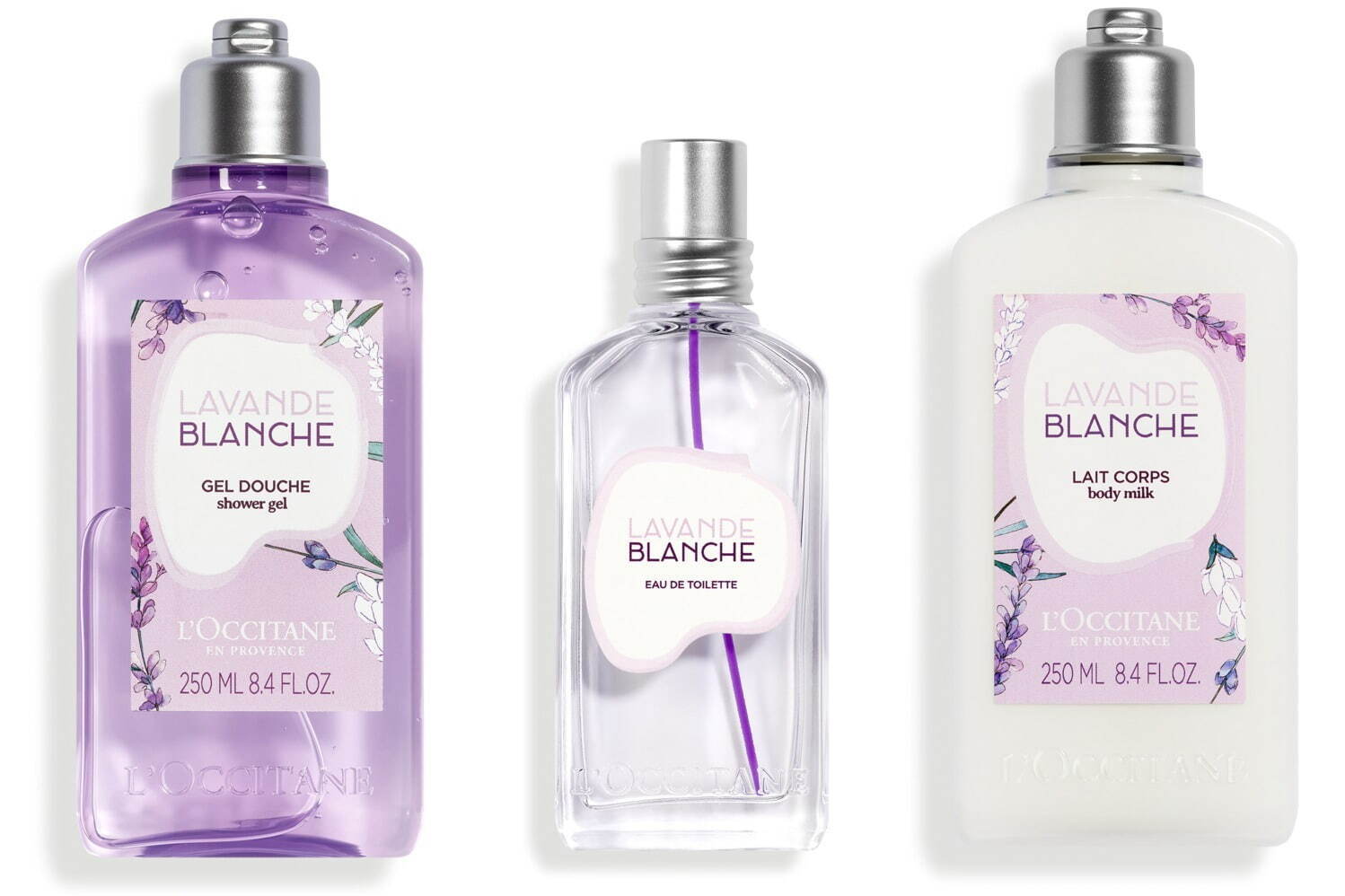 ロクシタン2022年夏コスメ「ホワイトラベンダー」フローラルムスク香る