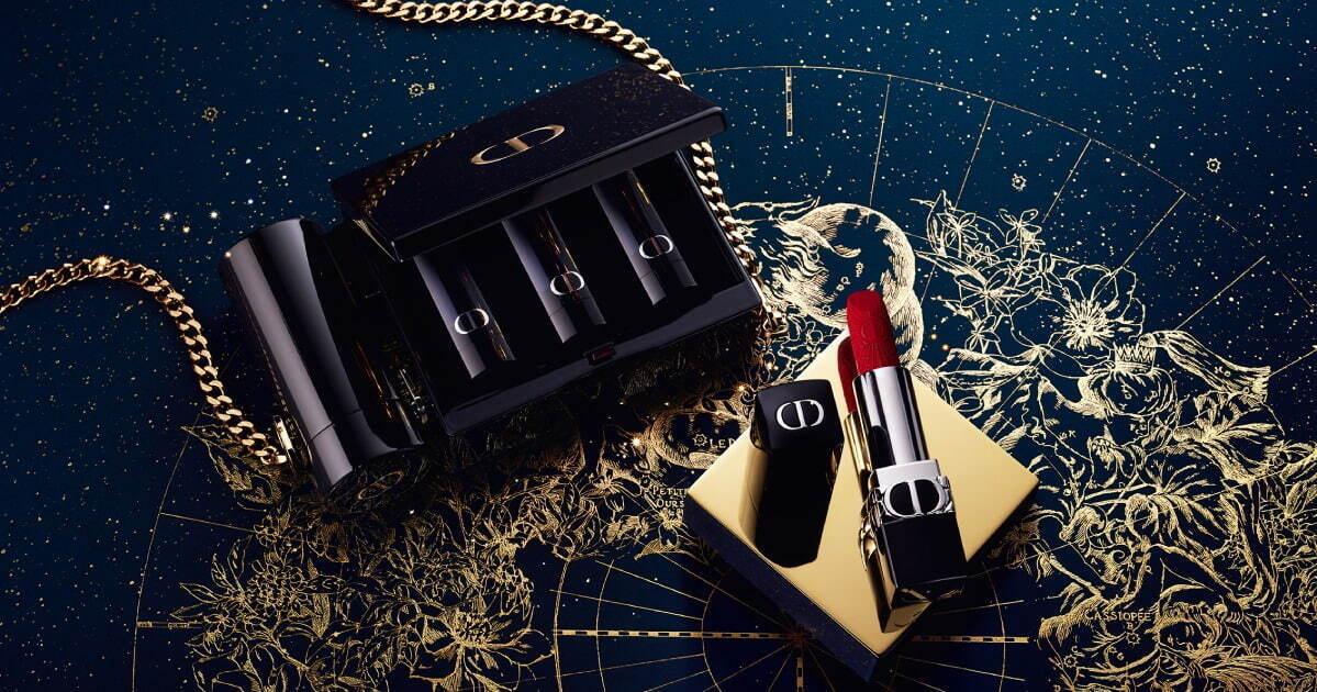 ディオール22年クリスマスコスメ、星座モチーフのアイパレ＆煌めく