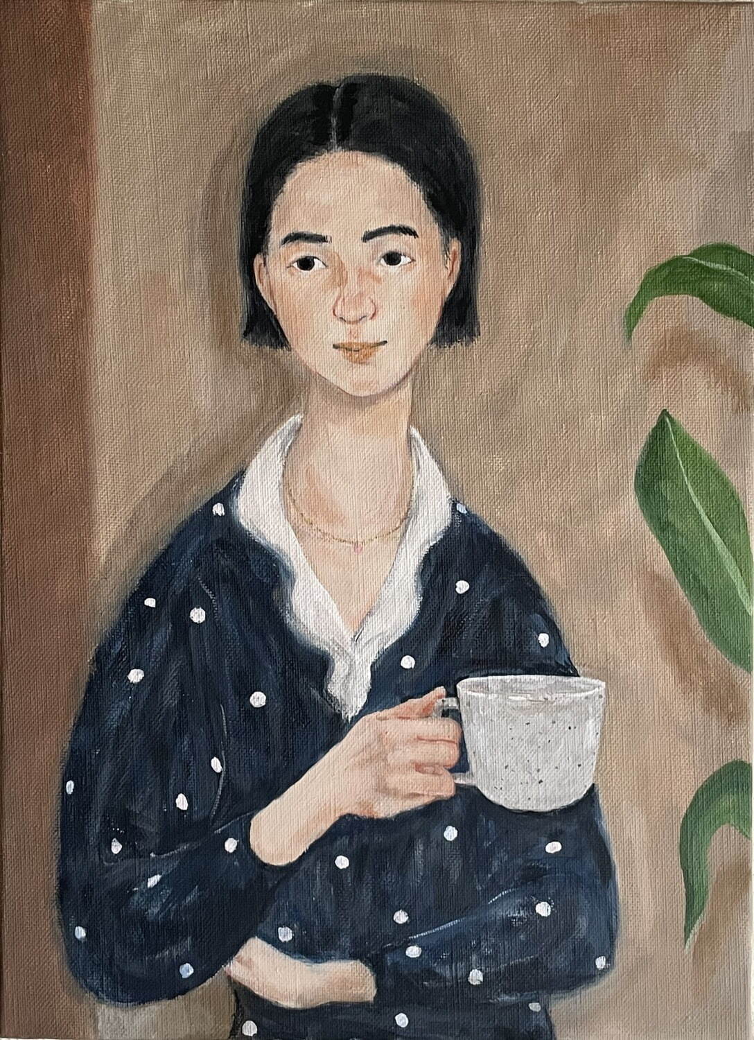 坂巻弓華 「姉と柿」原画 坂巻弓華 「姉と柿」原画