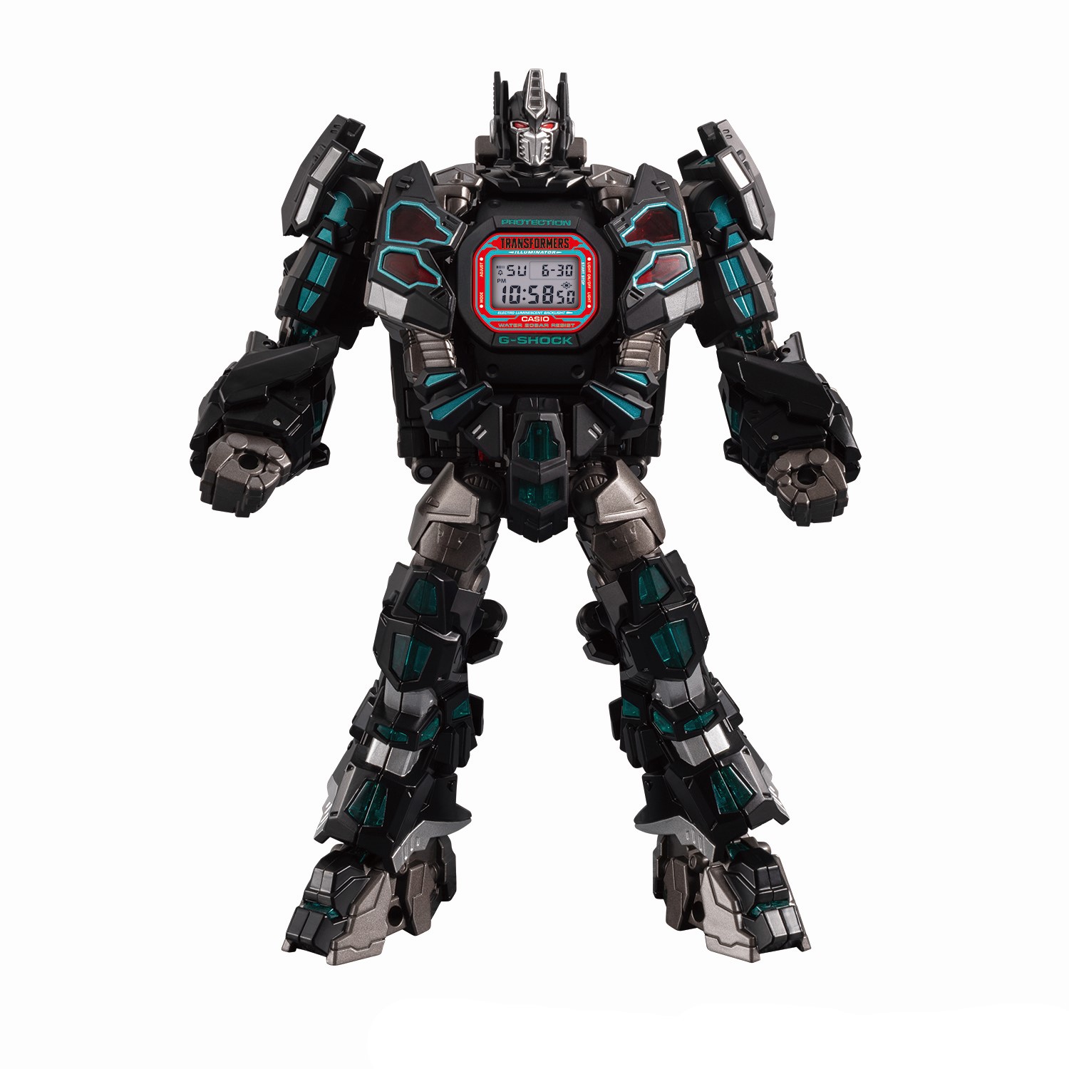 Gショック×トランスフォーマー」変形モデル第2弾、悪の戦士マスター