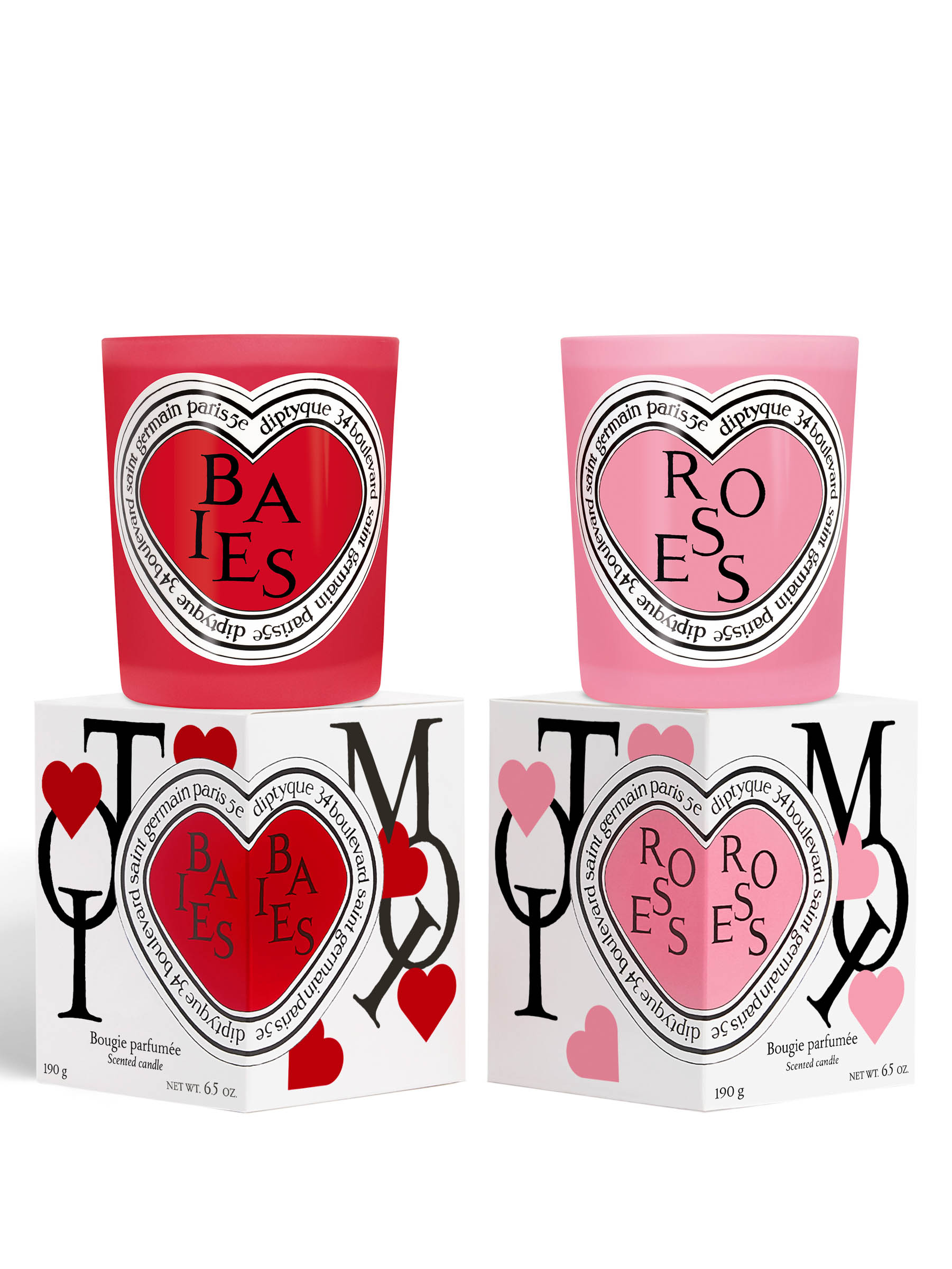 ディプティックがハートデザインのキャンドルセットを発売