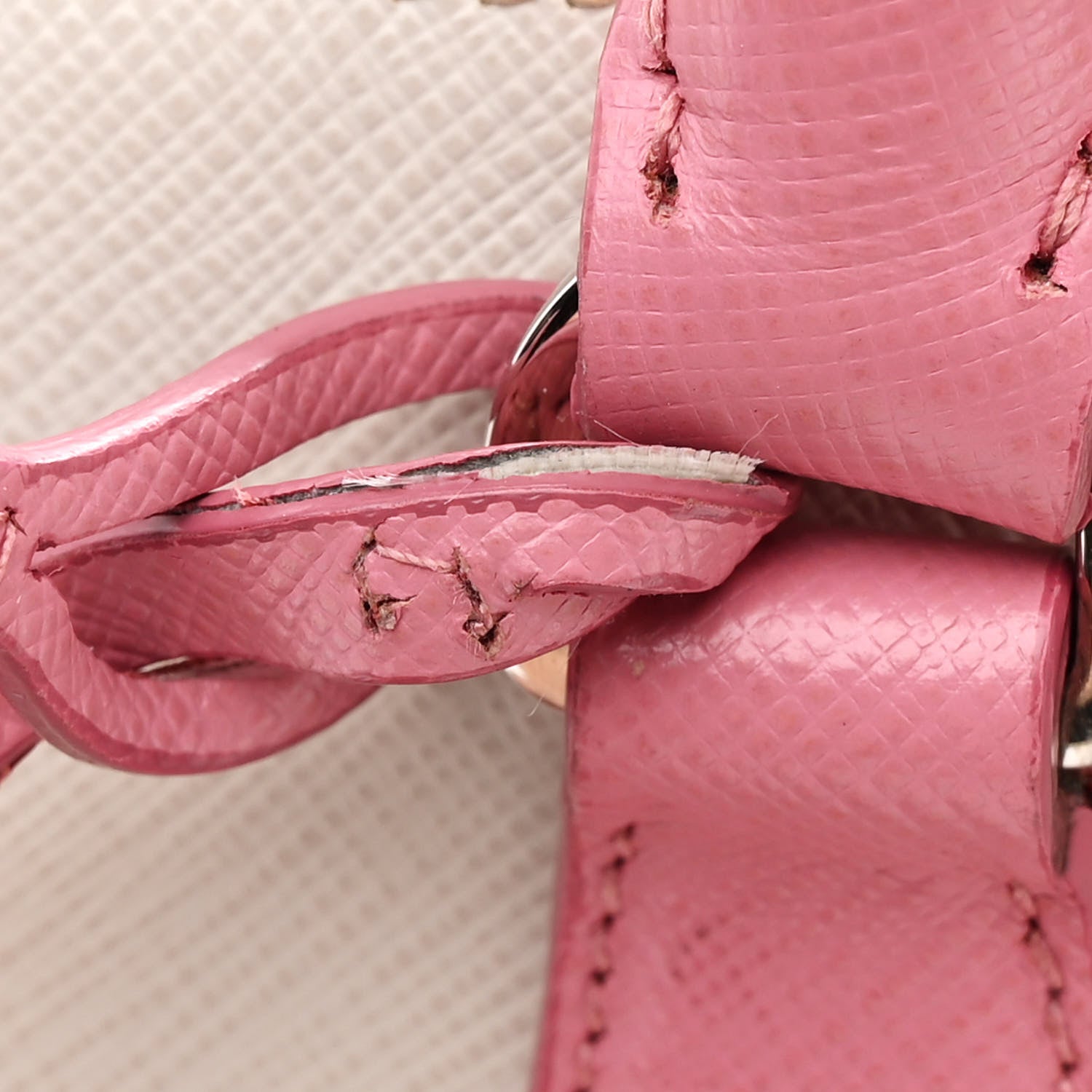 Prada Saffiano Lux Small Bi-Color Galleria Double Zip Tote White