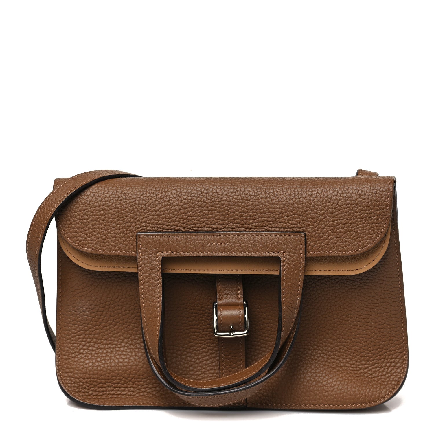 Hermes Taurillon Clemence Verso Halzan 25 Alezan Sesame 1781584