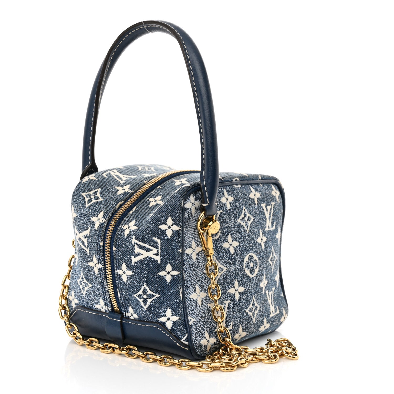Louis Vuitton Monogram Jacquard Denim Square Bag Bleu 1679707