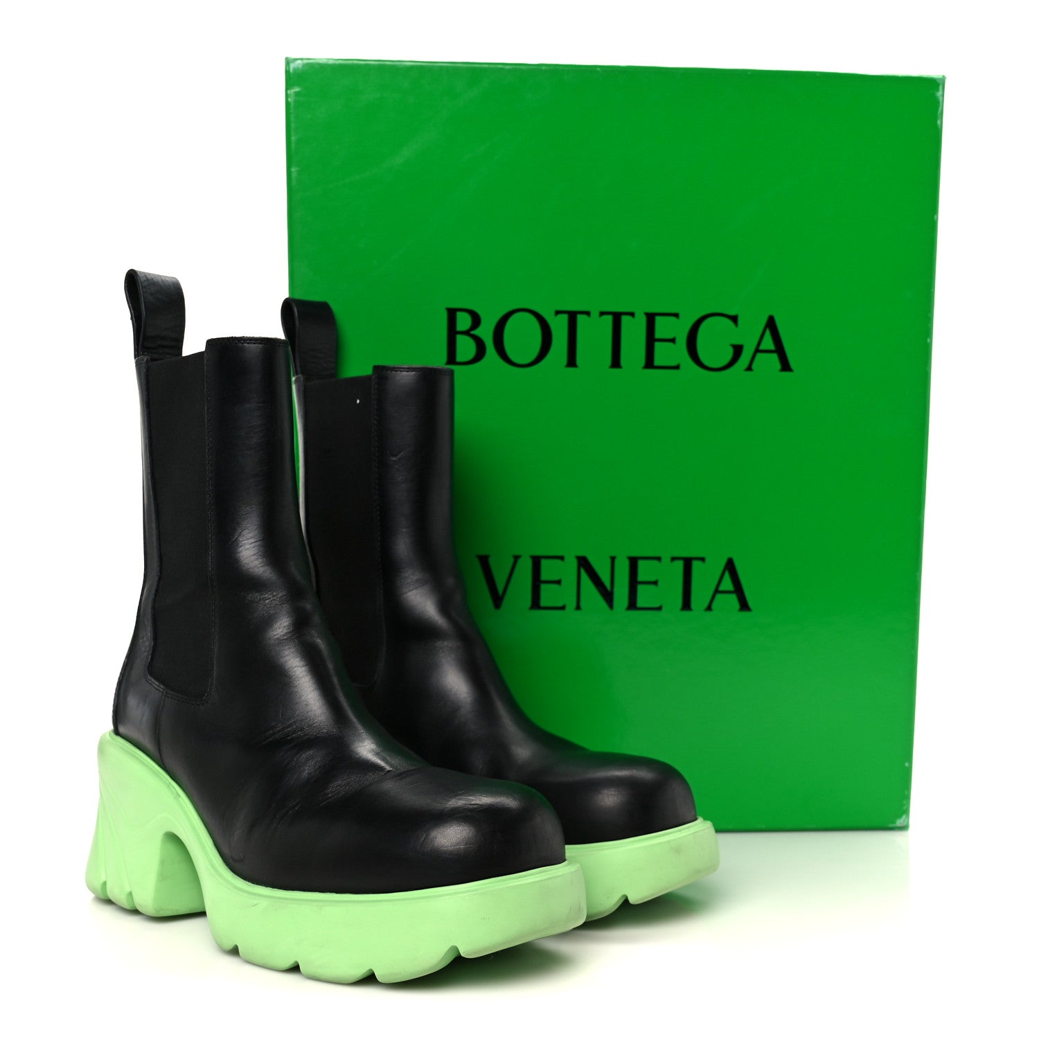 Bottega Veneta Calfskin The Flash Chelsea Boots 39 Pistachio