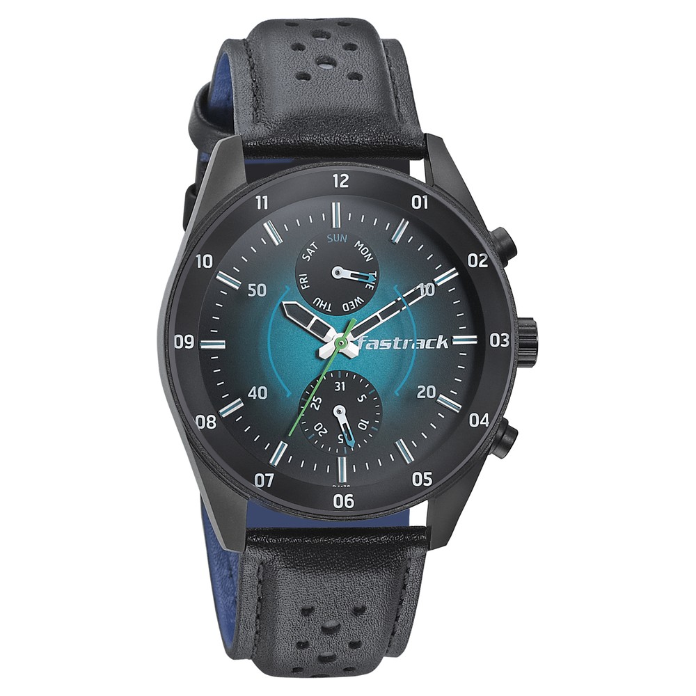 Buy Online Fastrack Space Rover Quartz Multifunction Blue Dial