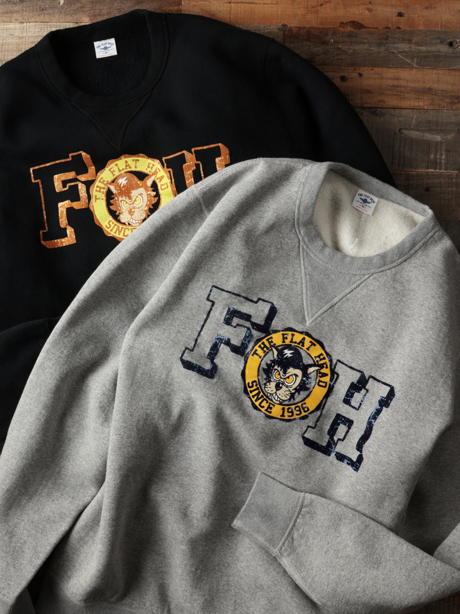 クルーネックスウェット 裏起毛 FN-SWC-218 | THE FLAT HEAD