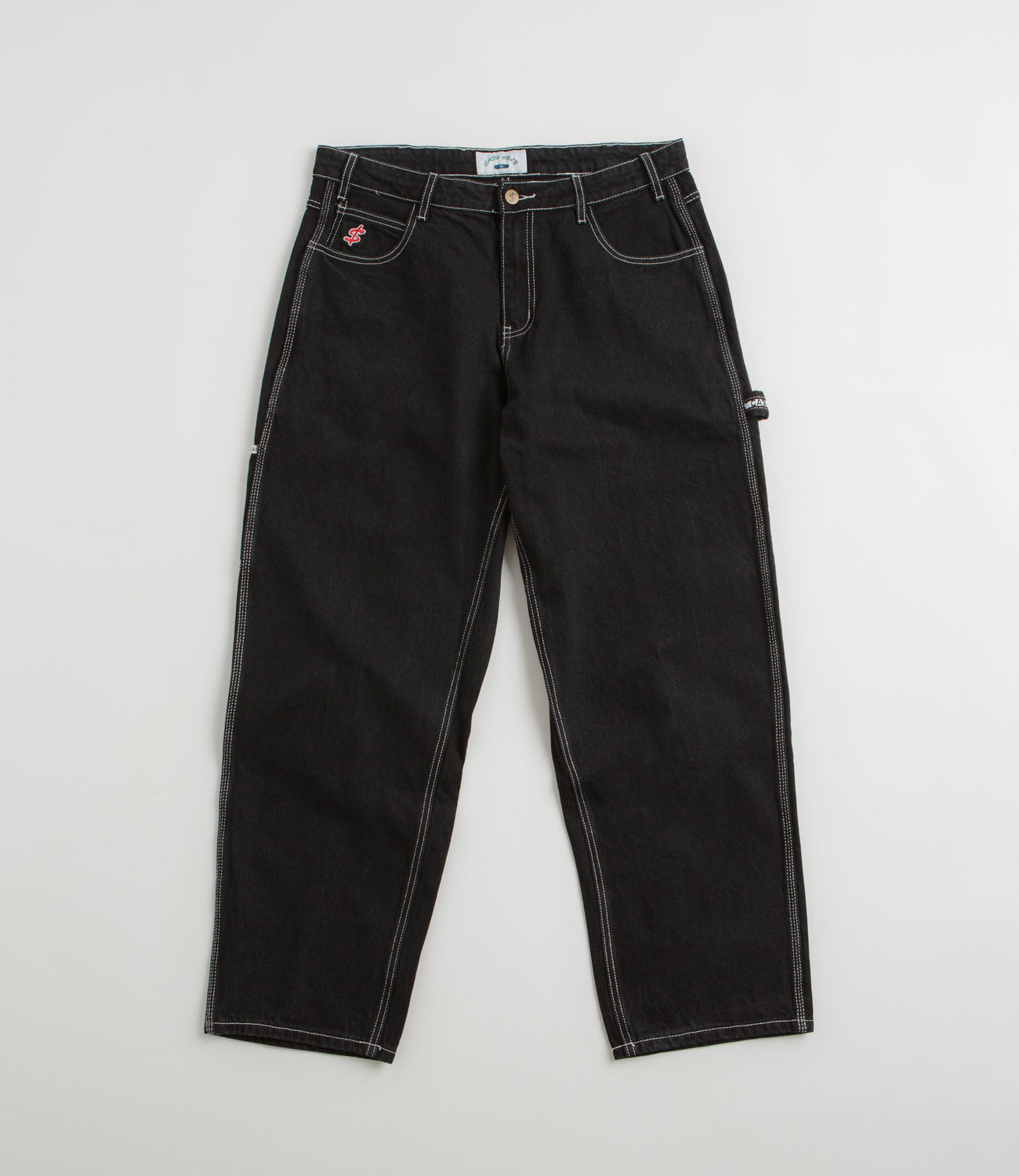 Cash Only Carpenter Baggy Jeans - Flat Black | Flatspot