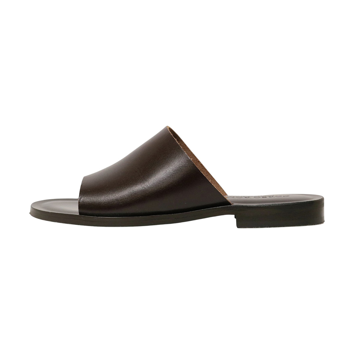 フラットレザーサンダル NERO ブラック【CORSO ROMA,9(コルソローマ