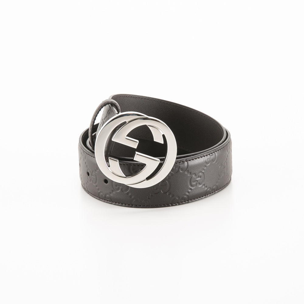 グッチ GUCCI 定番インターロッキングGG グッチシマ ベルト 411924
