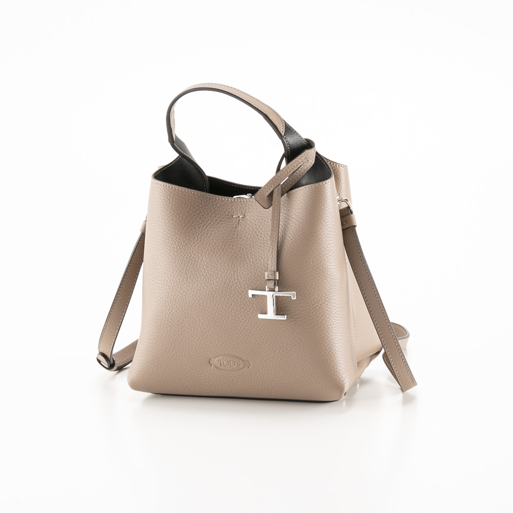 トッズ TOD'S レザーバッグ ミニ Tタイムレス メタルペンダント