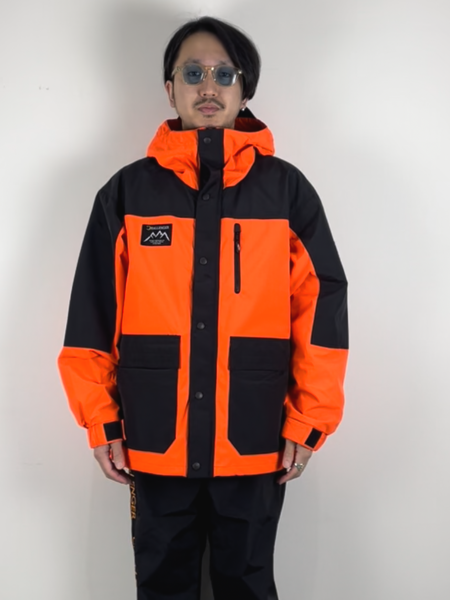 CHALLENGER / NYLON FIELD JACKET -Orange×Black-