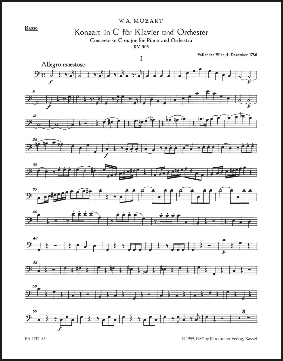 Mozart: Piano Concerto No. 25 in C Major, K. 503 – Ficks Music