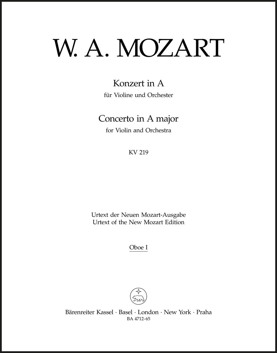 Mozart: Violin Concerto No. 5 in A Major, K. 219 – Ficks Music