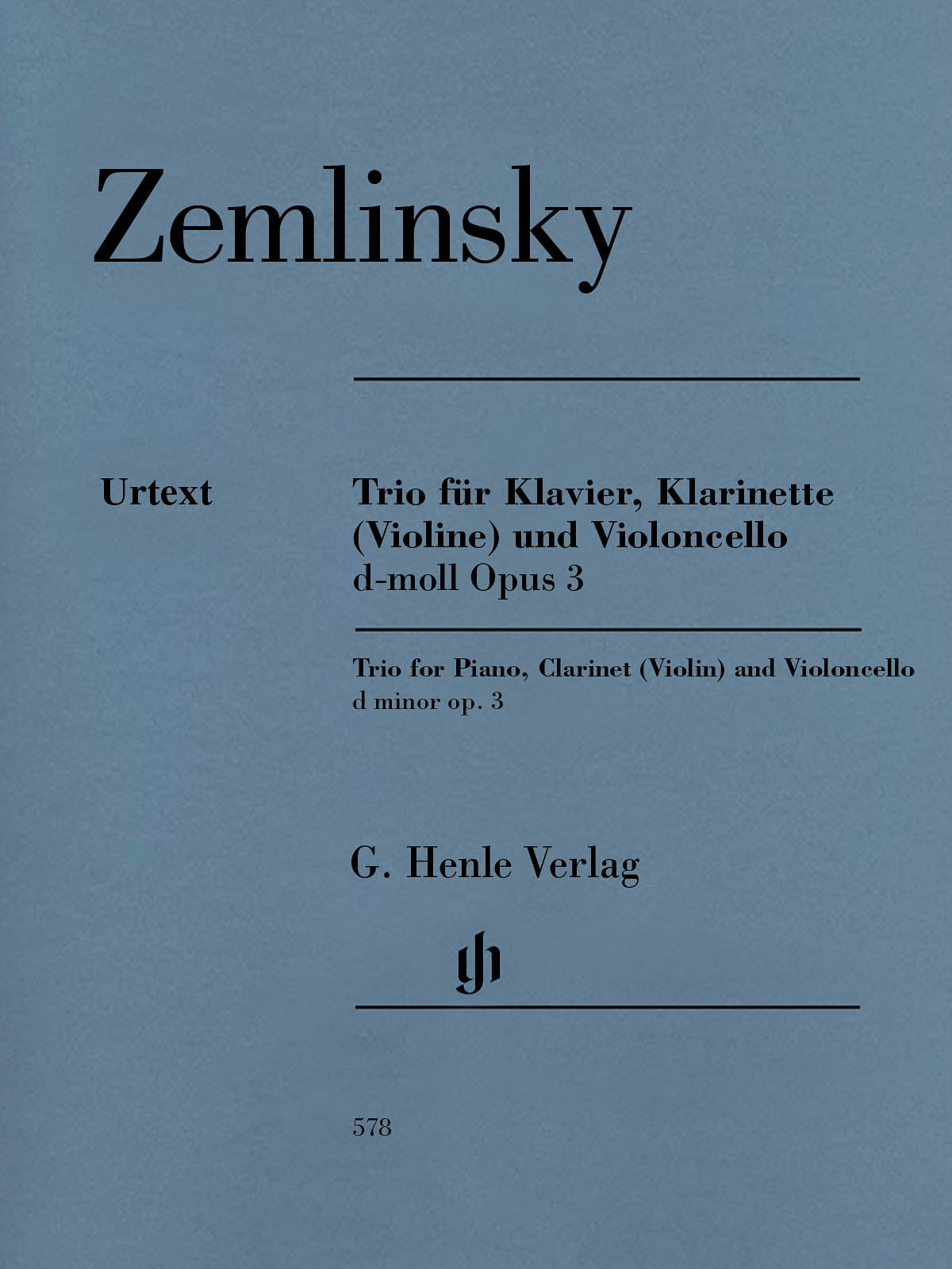 Zemlinsky: Clarinet Trio in D Minor, Op. 3 – Ficks Music