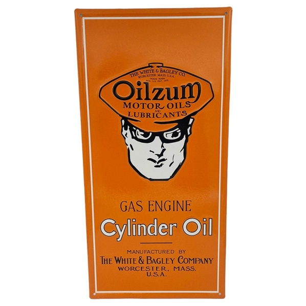 Oilzum Cylinder Oil Steel Sign - 60 x 30cm - FiftiesStore.com