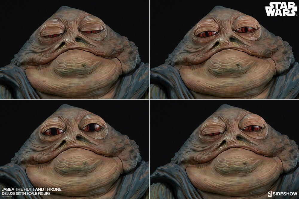 Sideshow Star Wars 1/6 Jabba the Hutt and Throne Deluxe | Figures.com