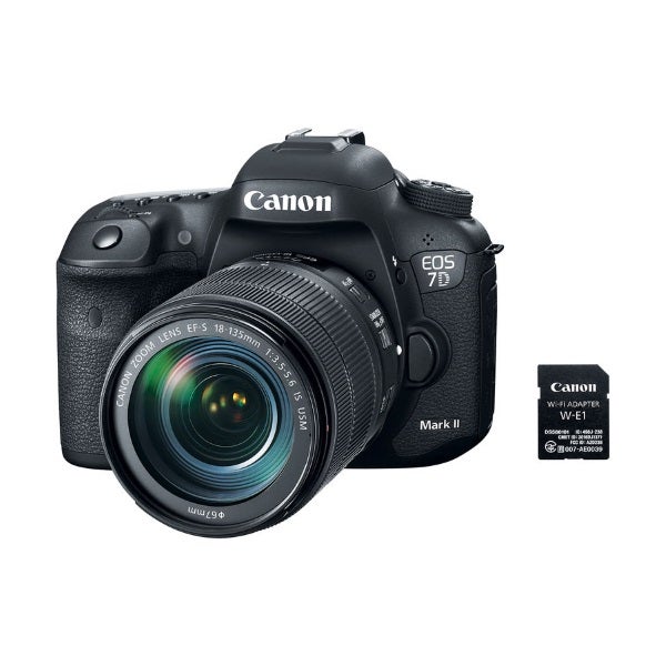 Canon EOS 7D DSLR Camera with 18-55mm IS USM Lens & W-E1 Wi-Fi