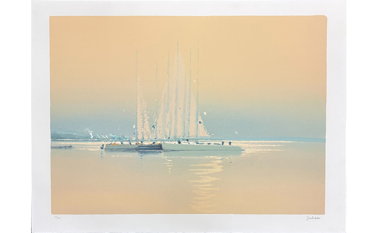 白い帆船』ピェール・ドートルロー／Pierre Doutreleau | 絵画・アート