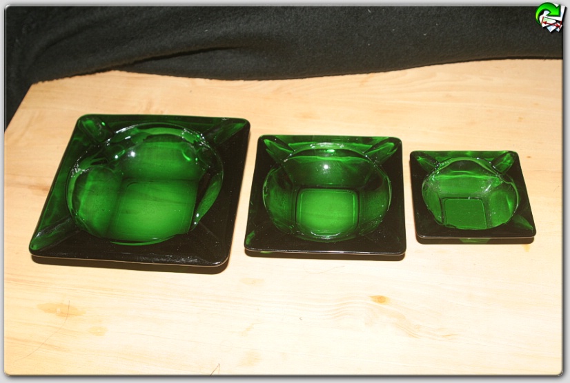 Fire-King アシュトレー灰皿（Green）3個セット - FireKing Store