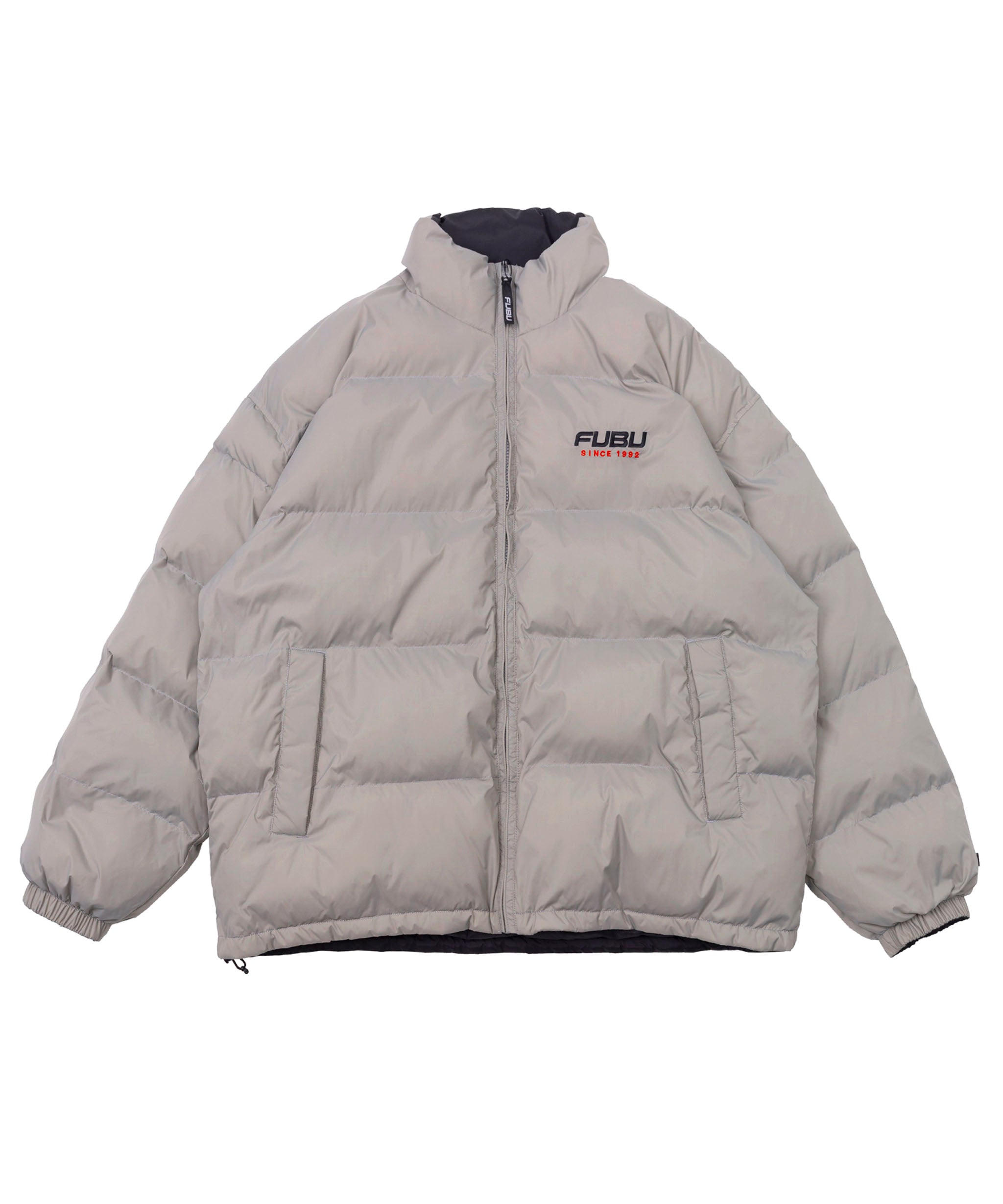 FUBU フブ ジャケット アウター ロゴ ワッペン 刺繍 ドローコード付き