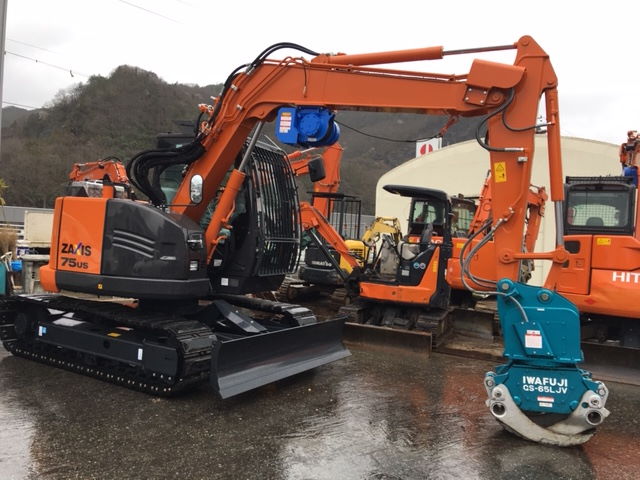 ◇◇新車納入実績 ZX75US-5Bグラップル仕様◇富士岡山運搬機・岡山