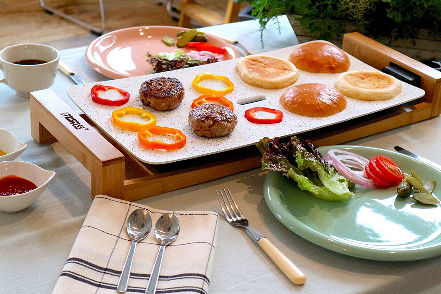 プリンセス PRINCESS テーブルグリルストーン ホワイト / フジオー