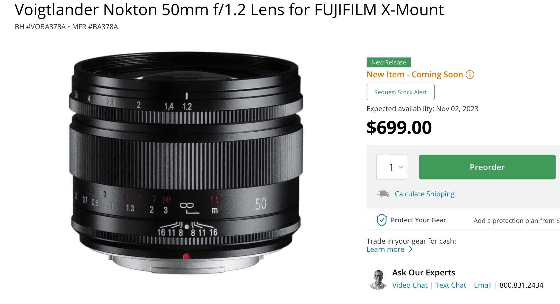 Voigtländer NOKTON 50mm f/1.2 Available for Pre-Order - Fuji Rumors