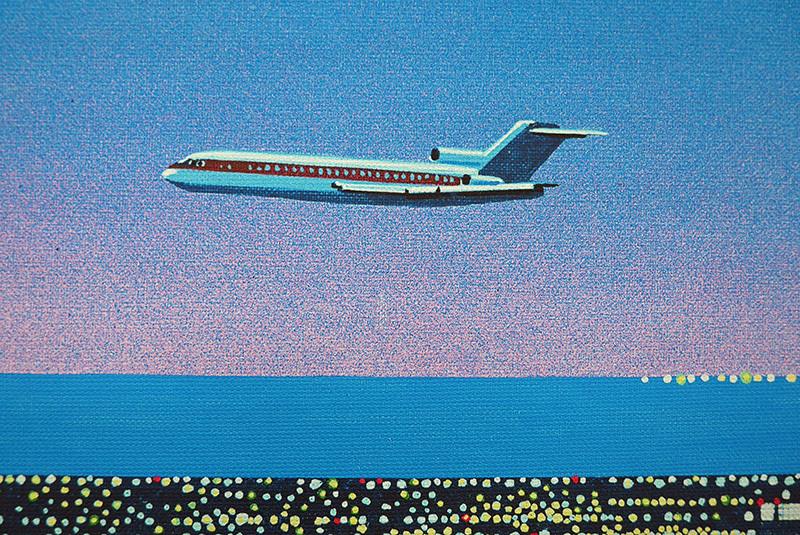 直筆サイン入り】canvas giclee Ver.3：【NITEFLYTE】（永井博