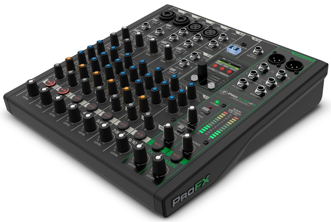 Mackie PROFX10V3+ 10-Channel Analog Mixer with Enhanced FX, USB