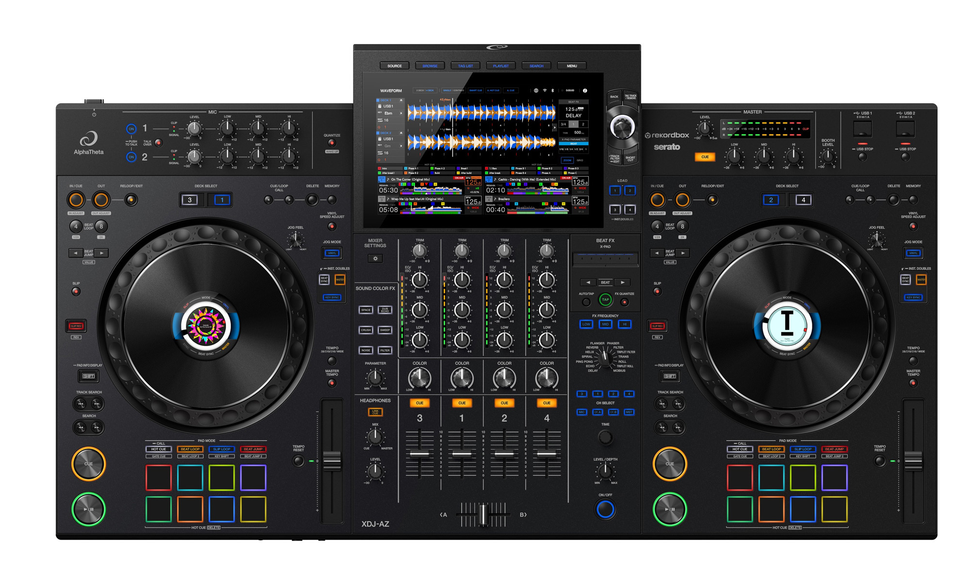 AlphaTheta XDJ-AZ DJ system - Rekordbox & Serato Pro w/7