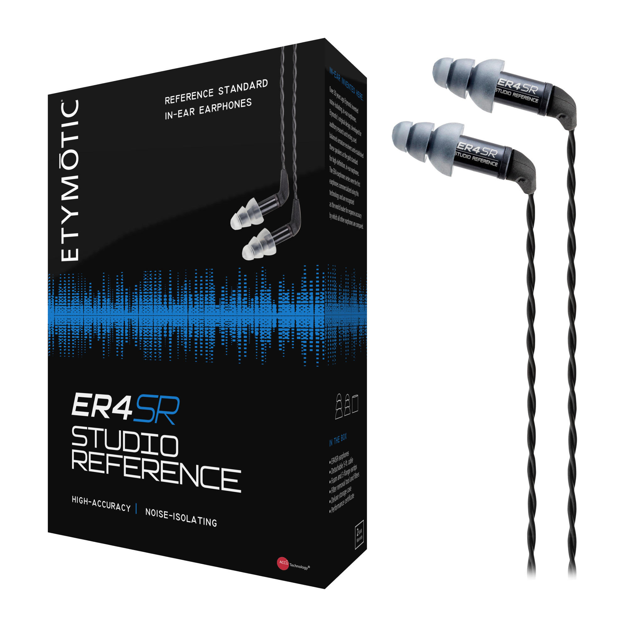 Etymotic Research ER4SR Balanced-Armature In-Ear Earphones | Full