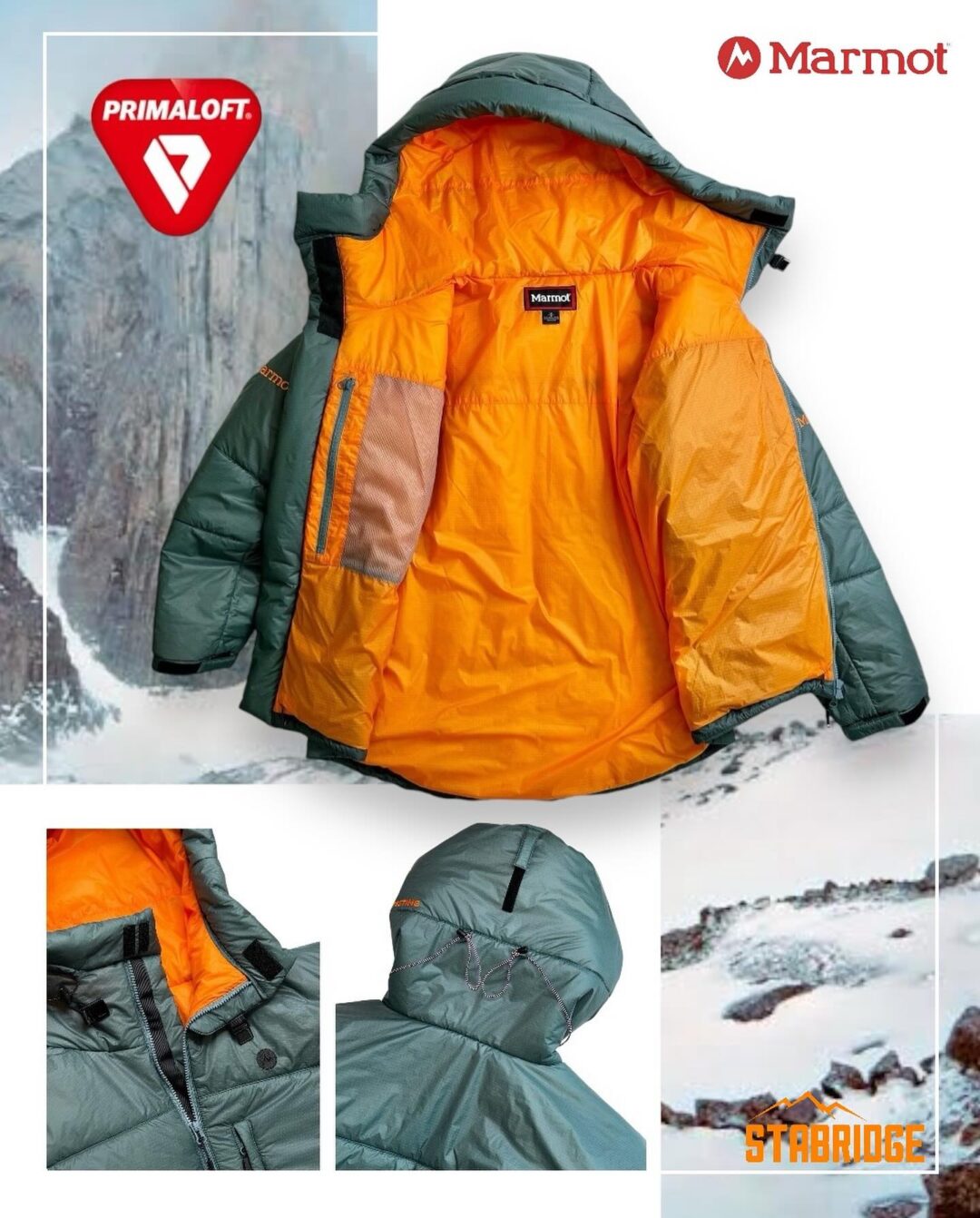 STABRIDGE × Marmot “APT PRIMALOFT BELAY PARKA” (スタブリッジ