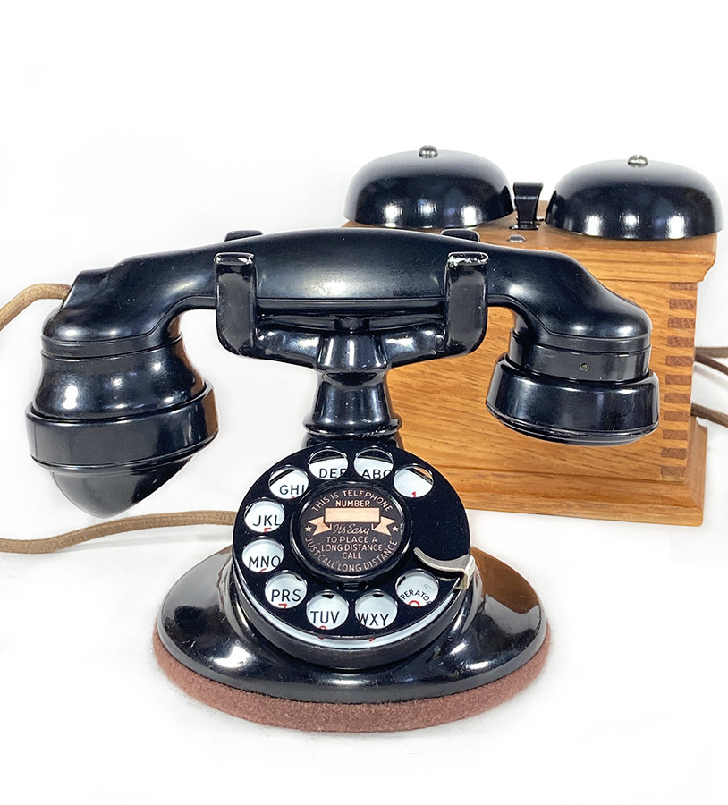 実働品 -（ひかり電話可）1920's ☆Western Electric☆ Telephone with