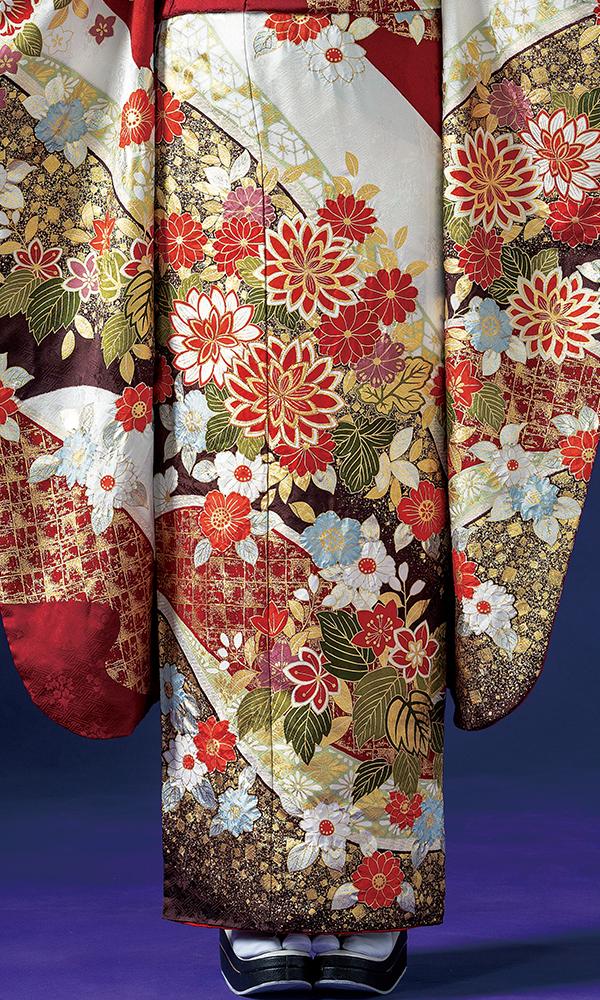 赤白の伝統古典振袖絞り入｜伝統古典 【菊京屋】振袖レンタル 成人式