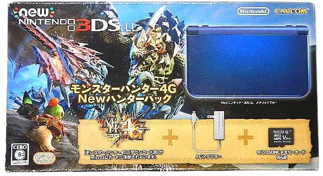 CAPCOMモンスターハンター4G スペシャルパック3DSLL 上画面IPS液晶