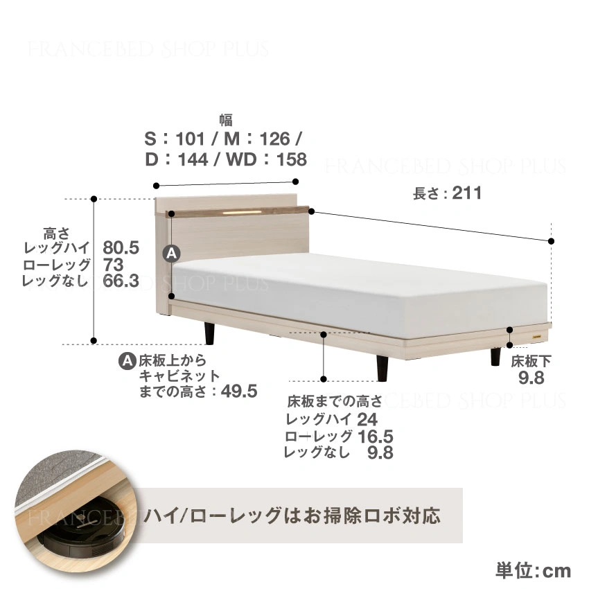フランスベッド ツインベッドセット ポメロ02CN TW-010α(シングル2台