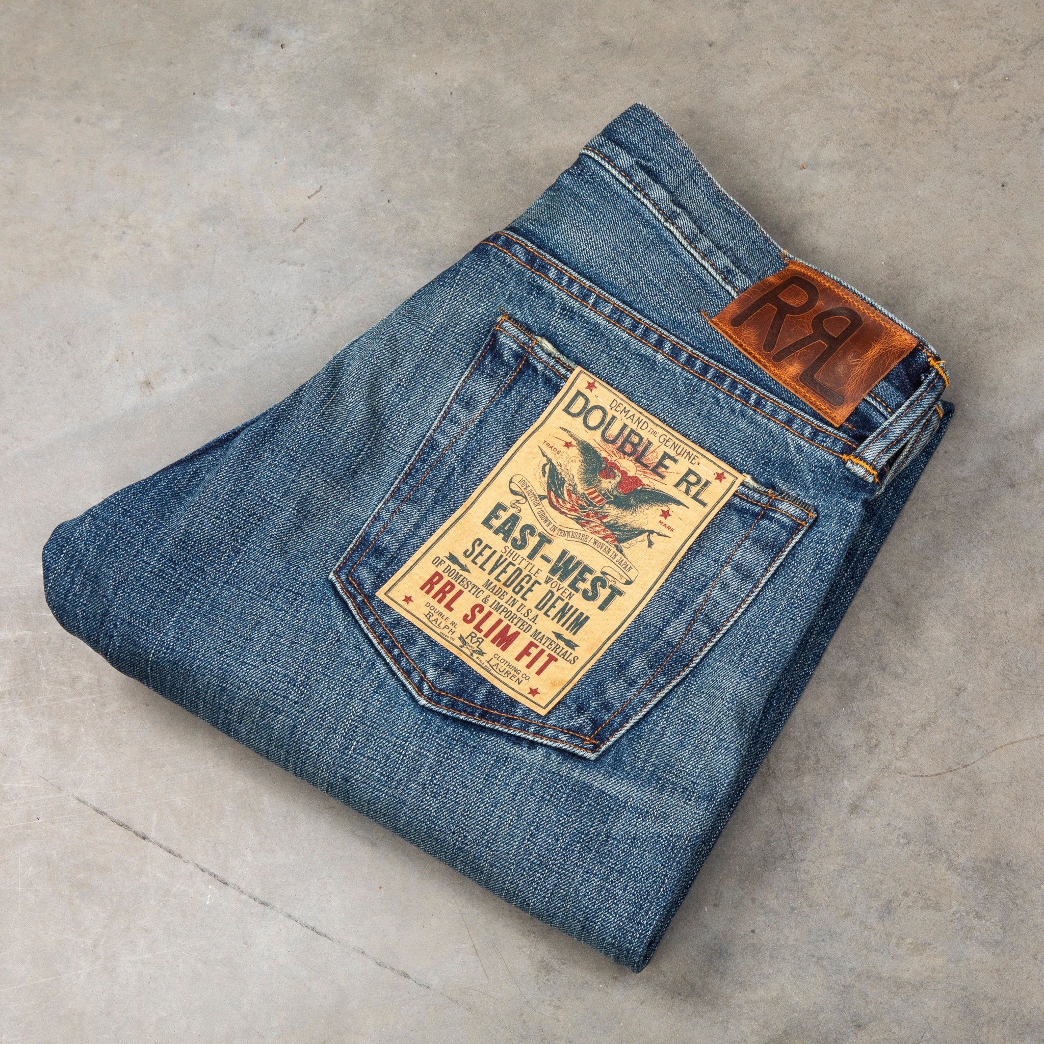 RRL East-West Denim Slim Fit Hillsview Wash – Frans Boone Store