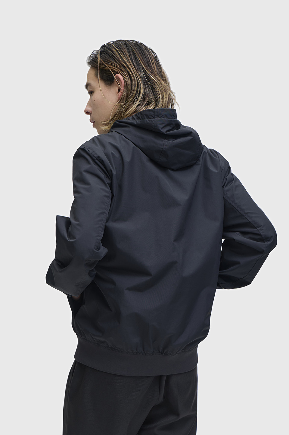 Hooded Brentham Jacket(S 102：BLACK): | FRED PERRY JAPAN