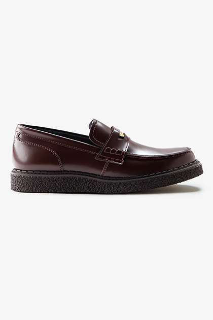 George Cox X Fred Perry Penny Loafer Leather(230 102：BLACK