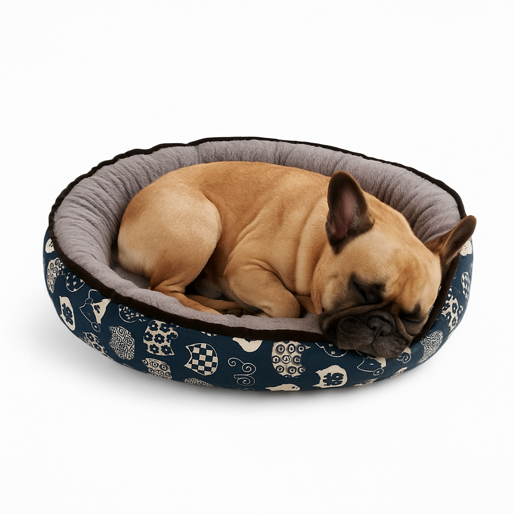 Bulldream French Bulldog Winter Bed – Ultra-Warm & Plush Dog Sleeper