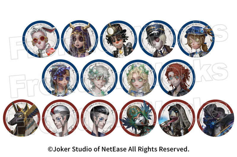 第五人格 白黒無常 クリスマス缶バッジ 19個 ネットイースの大人気