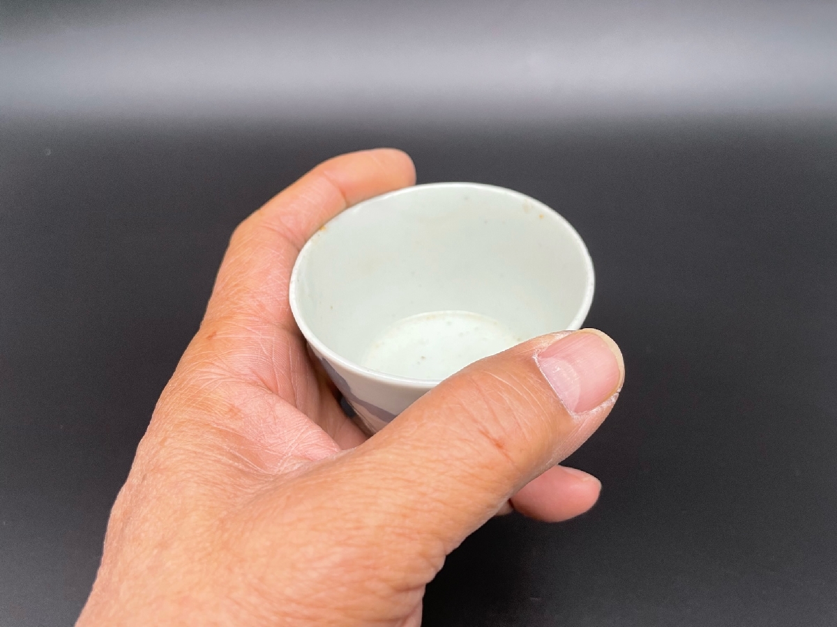 ギャラリー安原 / ご売約 コンニャク印判 蕪文蕎麦猪口