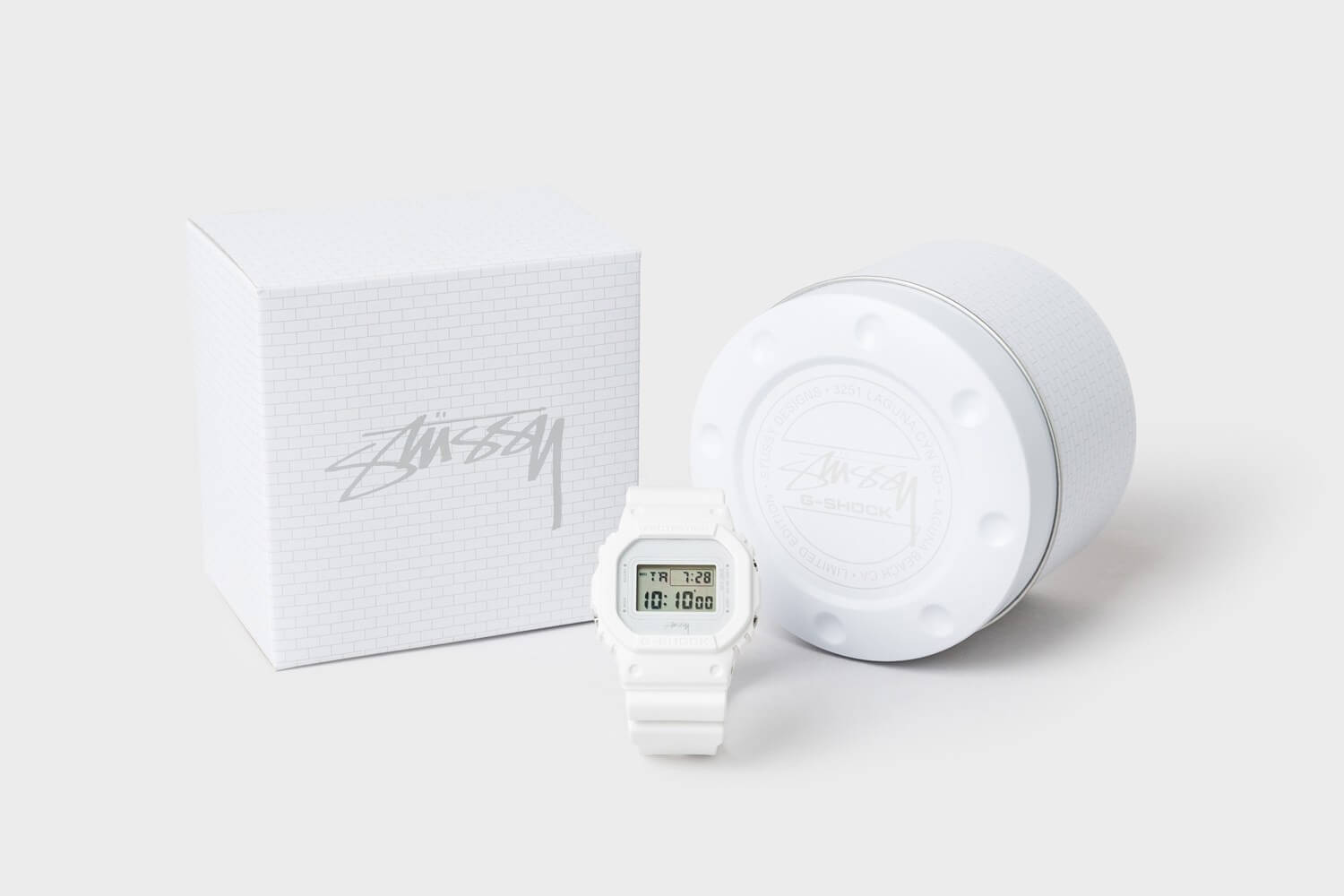 Stussy x G-Shock 2016 DW-5600 Black or White 'Brick' Pair - G