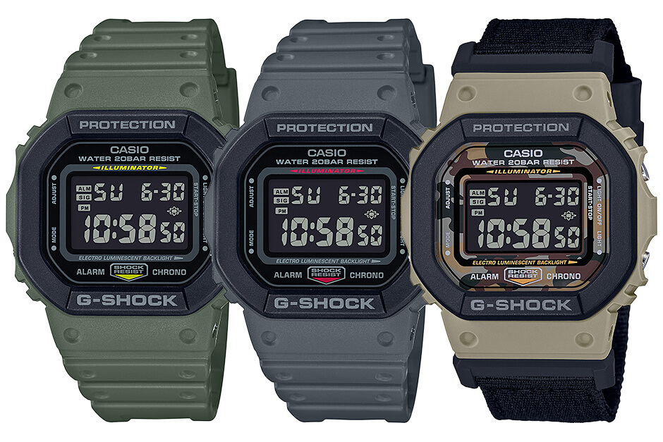 G-Shock DW-5610: DW-5610SU & DW-5610SUS Layered Bezel - G-Central