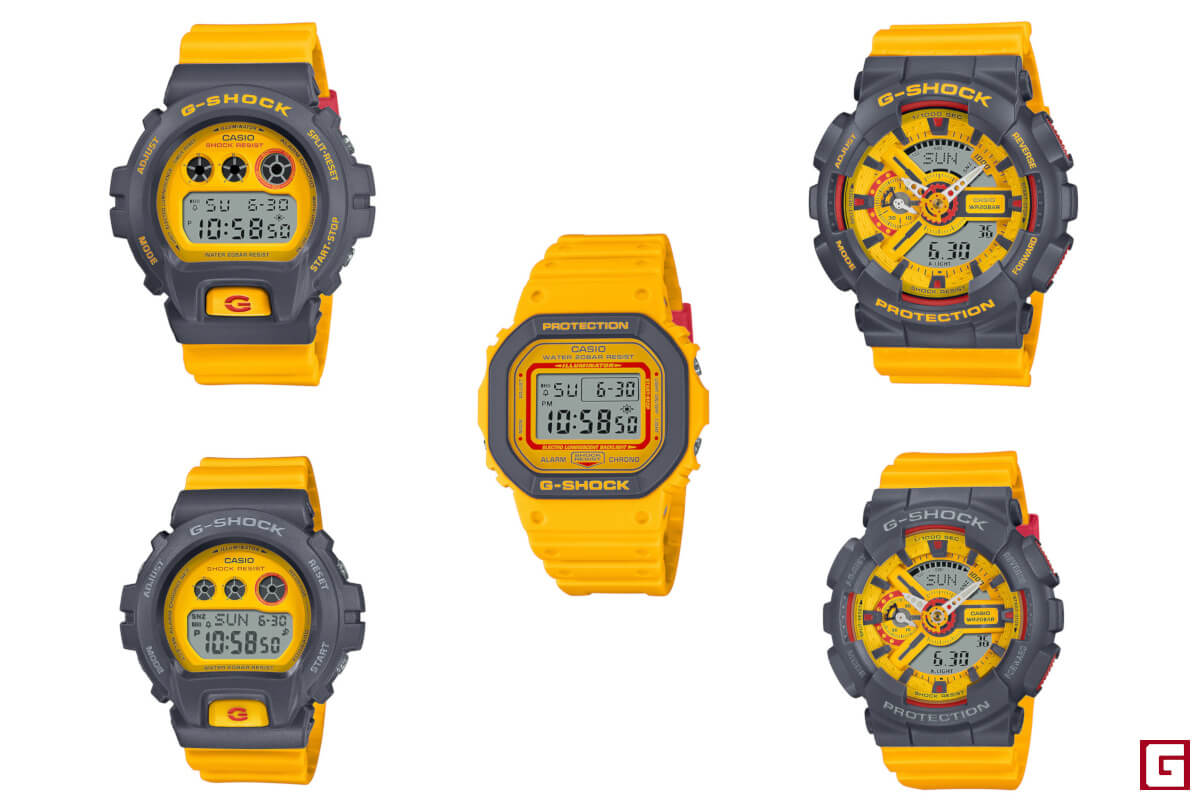 Classic yellow G-Shock series is inspired by the DW-001J-9 